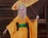 Meisje in oranje kimono 120x155 cm 2008