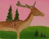 Hert met bruin oog 2 36x48cm 2012