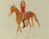 Amazone met vlees 124x138 cm 2013