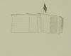 Woning met vlag 24x33 cm 2015